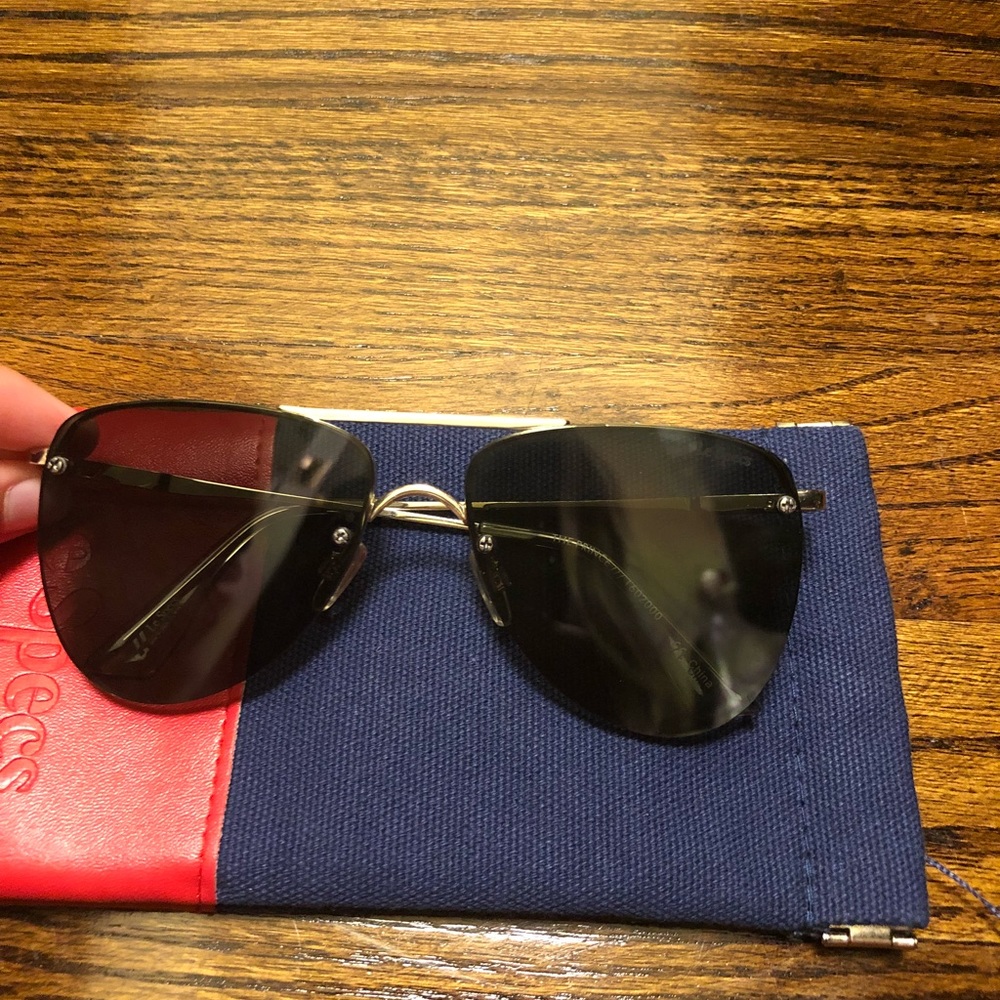 Le specs prince sunglasses silver with black lens